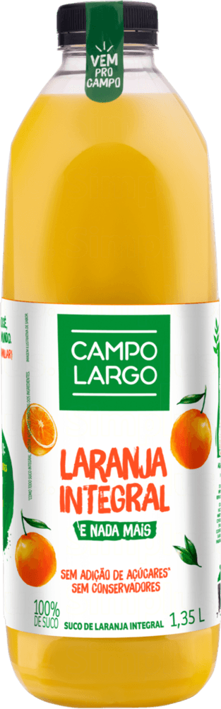 Suco de Laranja Integral Campo Largo 1,35 Litros