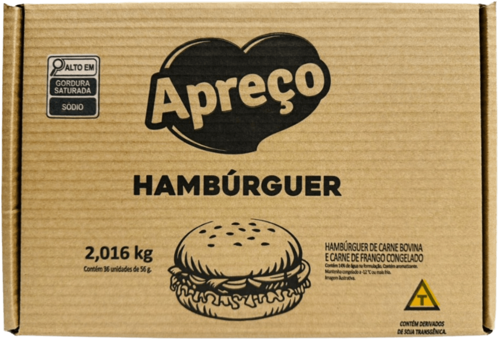 Carne de Hambúrguer Misto Apreço 56g