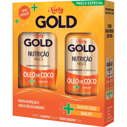 Kit-Shampoo-275ml---Condicionador-175ml-Niely-Gold-Hidratacao-Milagrosa-Agua-de-Coco---Extrato-de-Babosa Kit-Shampoo-275ml---Condicionador-175ml-Niely-Gold-Hidratacao-Milagrosa-Agua-de-Coco---Extrato-de-Babosa