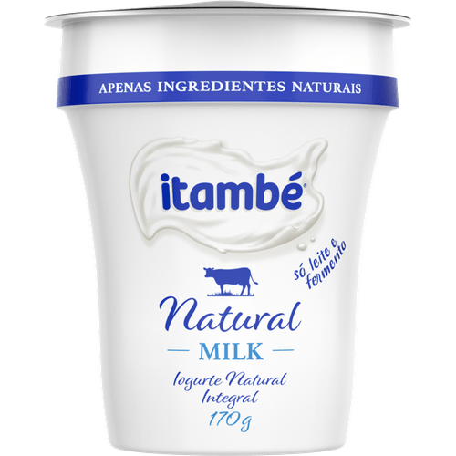 Iogurte-Integral-Itambe-Natural-Milk-Copo-170g Iogurte-Integral-Itambe-Natural-Milk-Copo-170g