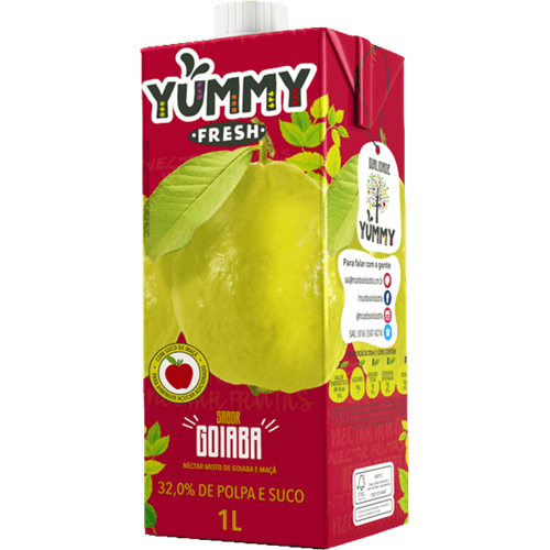 Nectar-Yummy-Goiaba-1-Litro Nectar-Yummy-Goiaba-1-Litro