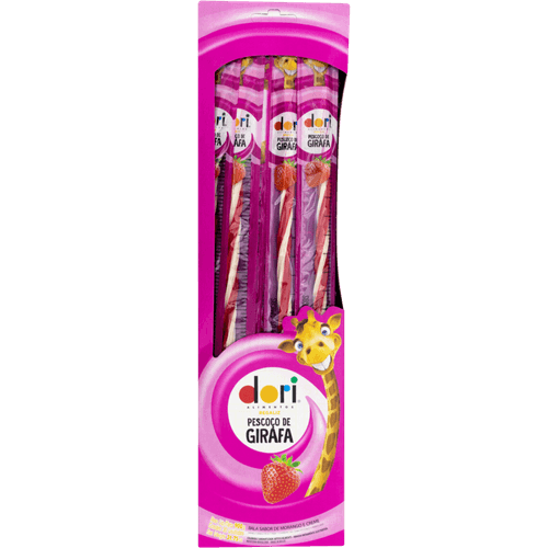 Bala-Regaliz-Morango-e-Creme-Pescoco-de-Girafa-Dori-30g
