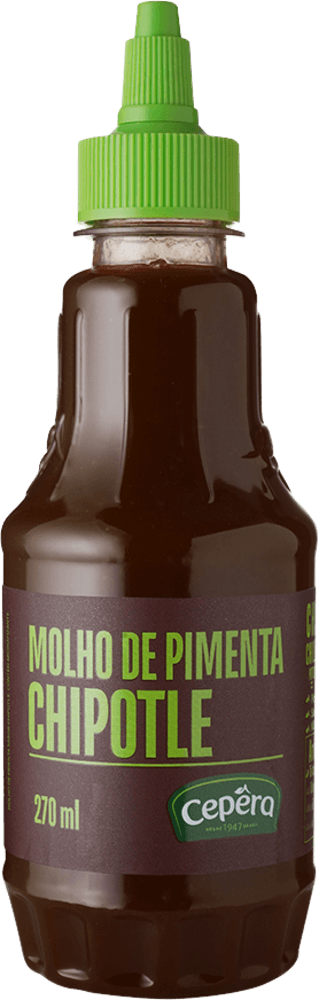Molho de Pimenta Chipotle Defumada Sabores Cepêra Squeeze 270ml