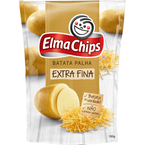 Batata-Palha-Extrafina-Elma-Chips-Pacote-100g Batata-Palha-Extrafina-Elma-Chips-Pacote-100g
