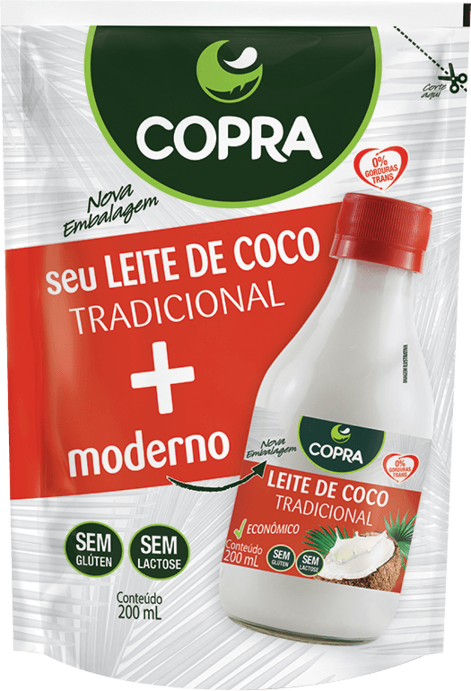 Leite de Coco Tradicional  Copra Sachê 200ml