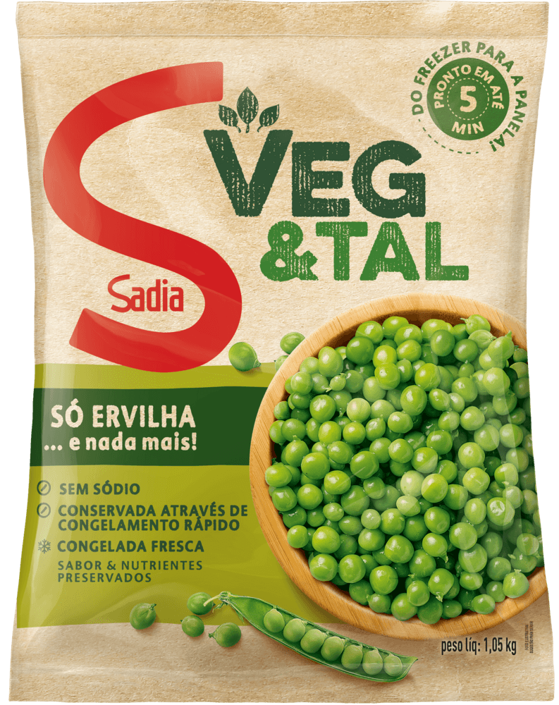 Ervilha Congelada Fresca Sadia Veg&Tal Pacote 1,05kg