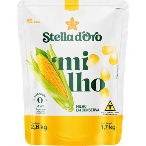 Milho-Verde-em-Conserva-sem-Adicao-de-Sal-Stella-D-oro-Sache-Peso-Liquido-26kg-Peso-Drenado-17kg Milho-Verde-em-Conserva-sem-Adicao-de-Sal-Stella-D-oro-Sache-Peso-Liquido-26kg-Peso-Drenado-17kg