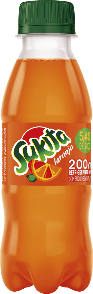 Refrigerante Sukita Laranja 200ml Garrafa