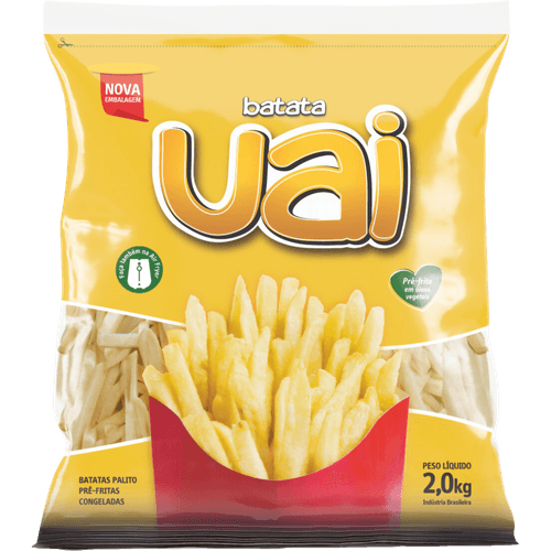 Batata-Pre-Frita-Palito-Congelada-Uai-Pacote-2kg Batata-Pre-Frita-Palito-Congelada-Uai-Pacote-2kg