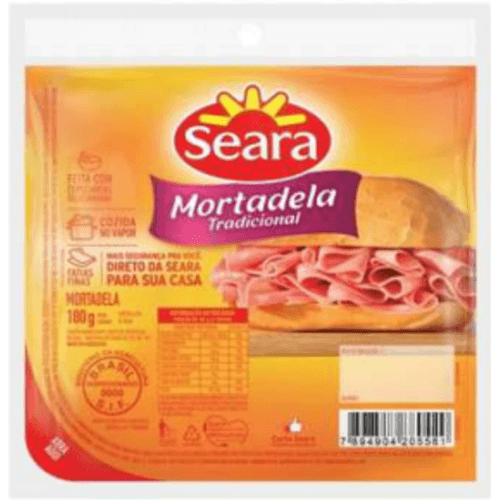 Mortadela-tradicional-fatiada-Seara-180g Mortadela-tradicional-fatiada-Seara-180g