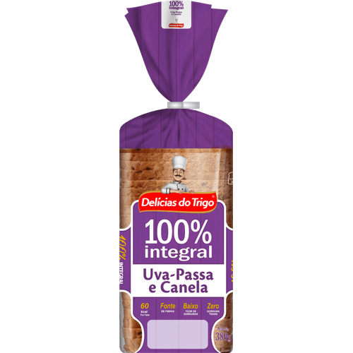 Pao-Integral-Delicias-do-Trigo-Uva-Passa-Canela-380g Pao-Integral-Delicias-do-Trigo-Uva-Passa-Canela-380g