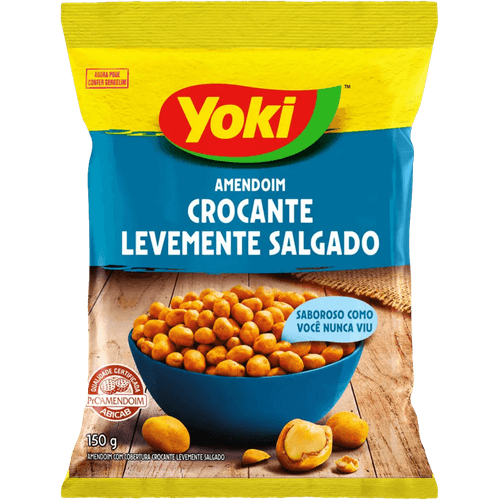 Amendoim-com-Cobertura-Crocante-Levemente-Salgado-Yoki-Pacote-150g Amendoim-com-Cobertura-Crocante-Levemente-Salgado-Yoki-Pacote-150g