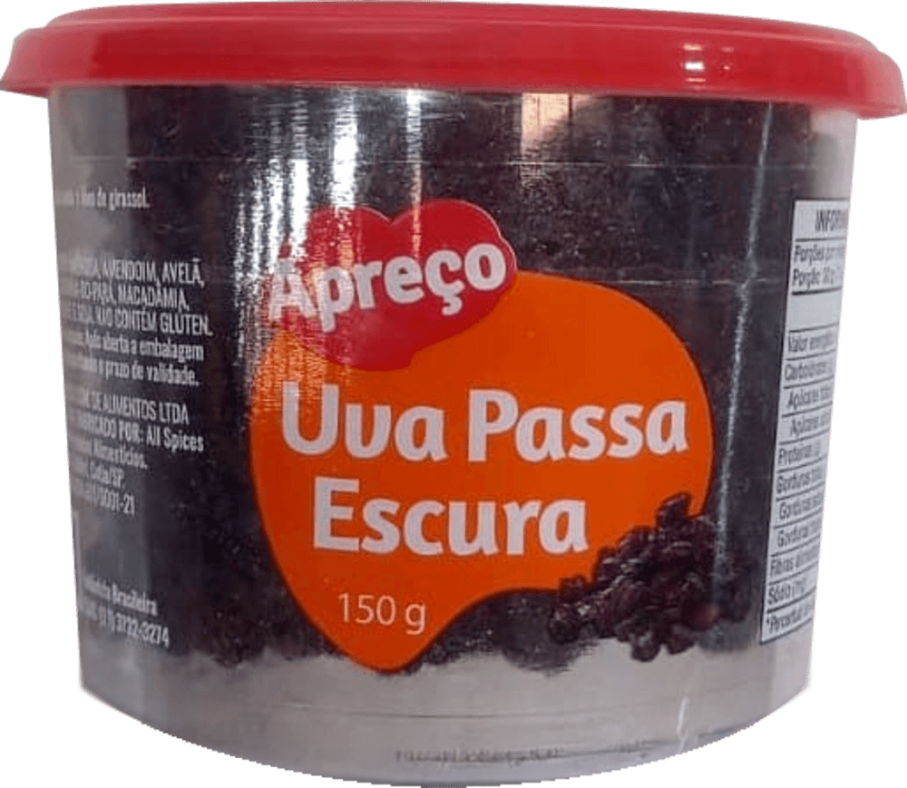 UVA PASSA APRECO 150G-PT PTA