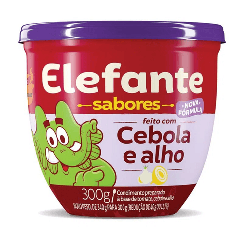 Extrato-de-Tomate-Elefante-Cebola---Alho-Pote-300g Extrato-de-Tomate-Elefante-Cebola---Alho-Pote-300g