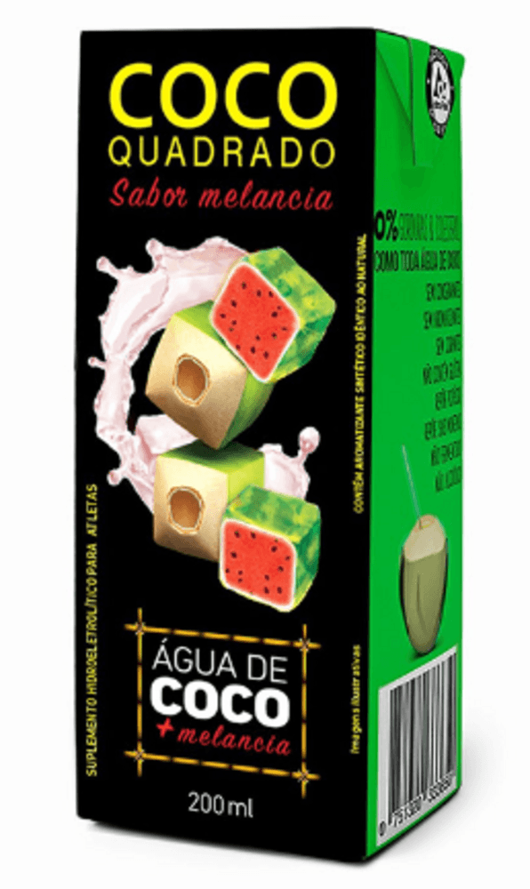Água de Coco Coco Quadrado Melancia 200ml