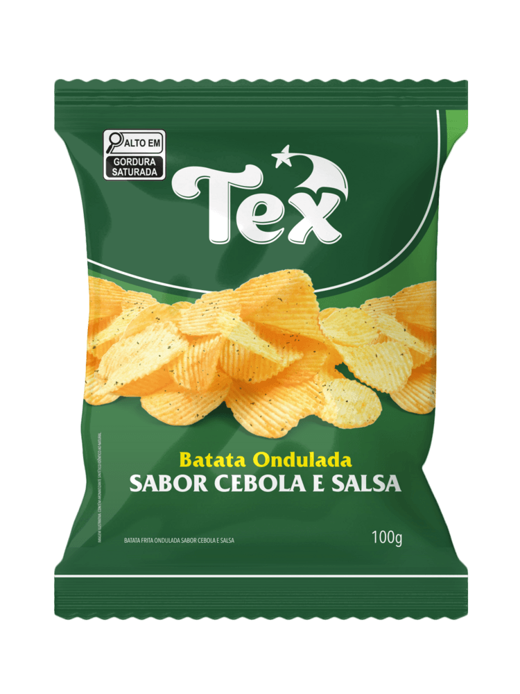 Batata Frita Ondulada Tex Salsa e Cebola 100g