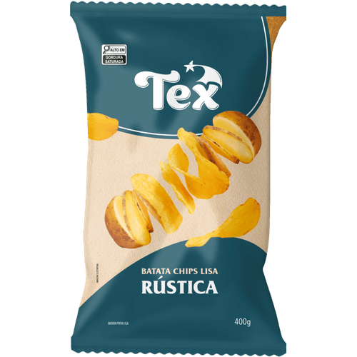 Batata-Chips-Tex-Rustica-400g Batata-Chips-Tex-Rustica-400g