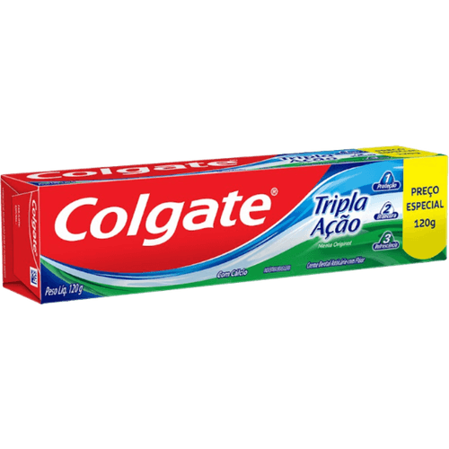 Creme-Dental-Anticarie-com-Fluor-e-Calcio-Menta-Original-Colgate-Tripla-Acao-Caixa-120g-Preco-Especial