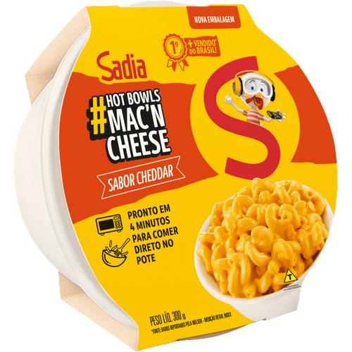 Mac-n-Cheese-Cheddar-Sadia-Hot-Bowls-Pote-300G Mac-n-Cheese-Cheddar-Sadia-Hot-Bowls-Pote-300G