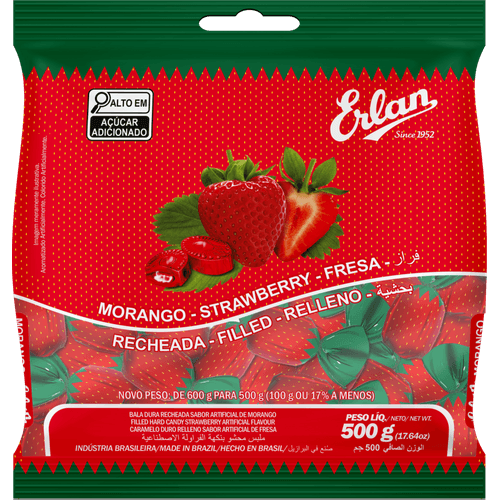 Bala-Erlan-Morango-500g Bala-Erlan-Morango-500g