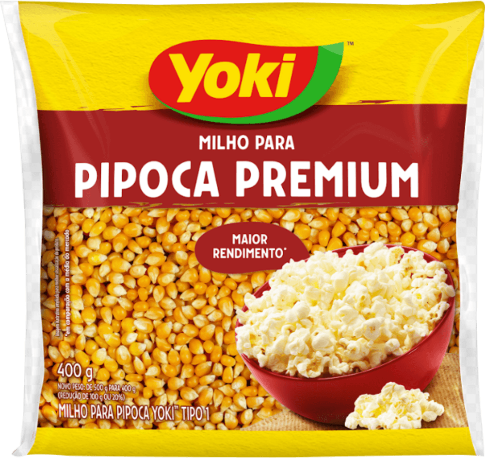 Milho para Pipoca Tipo 1 Yoki Premium Pacote 400g
