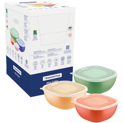 Pote-Plastico-Tramontina-Mix-Color-4L Pote-Plastico-Tramontina-Mix-Color-4L