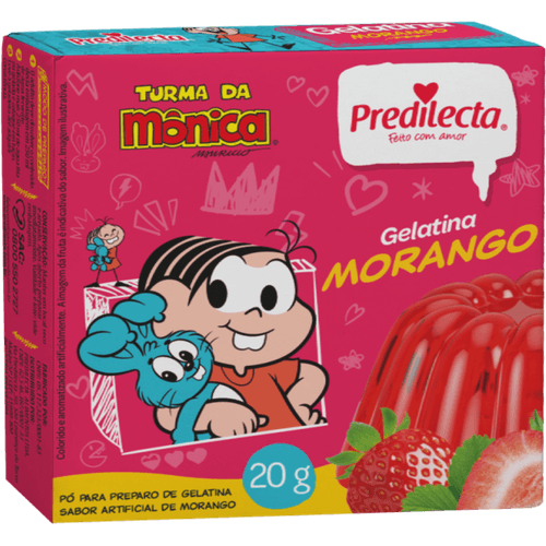 Preparo-de-Gelatina-em-Po-Morango-Turma-da-Monica-Predilecta-Caixa-20g Preparo-de-Gelatina-em-Po-Morango-Turma-da-Monica-Predilecta-Caixa-20g