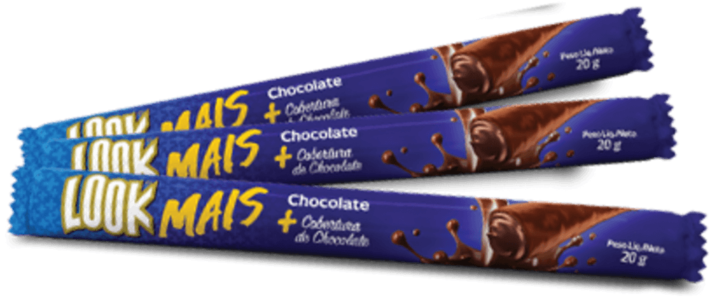 Biscoito Look Mais Wafer 20g Chocolate