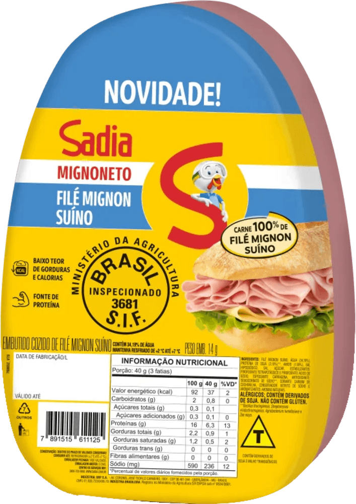 File Suino Sadia Mign 1Kg