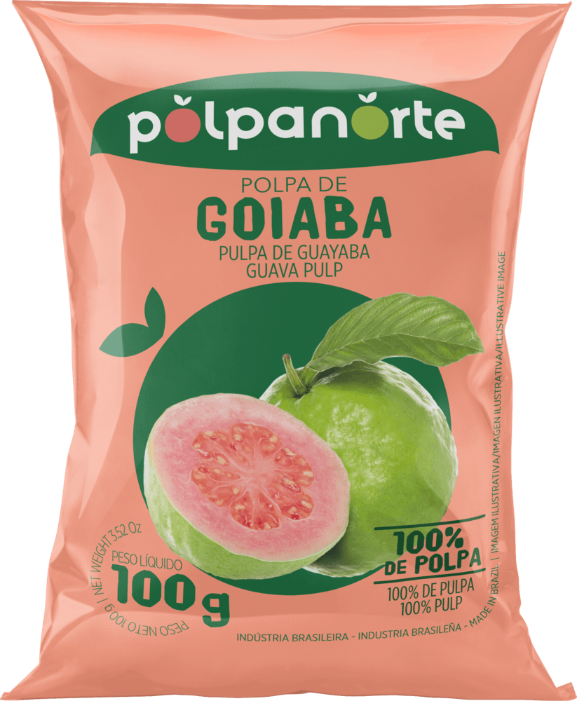 Polpa de Goiaba Polpanorte Pacote 100g