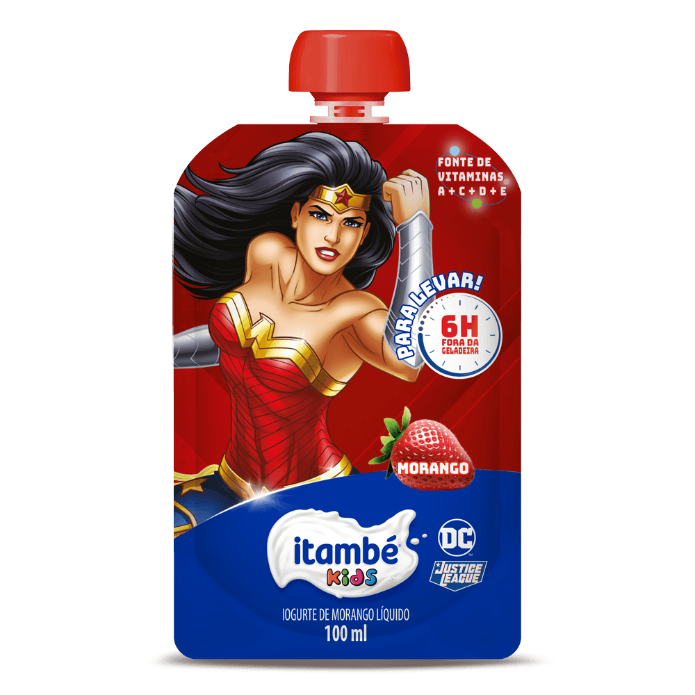 IOG LIQ ITAMBÉ POUCH  JUSTICE LEAGUE MORANGO 100G