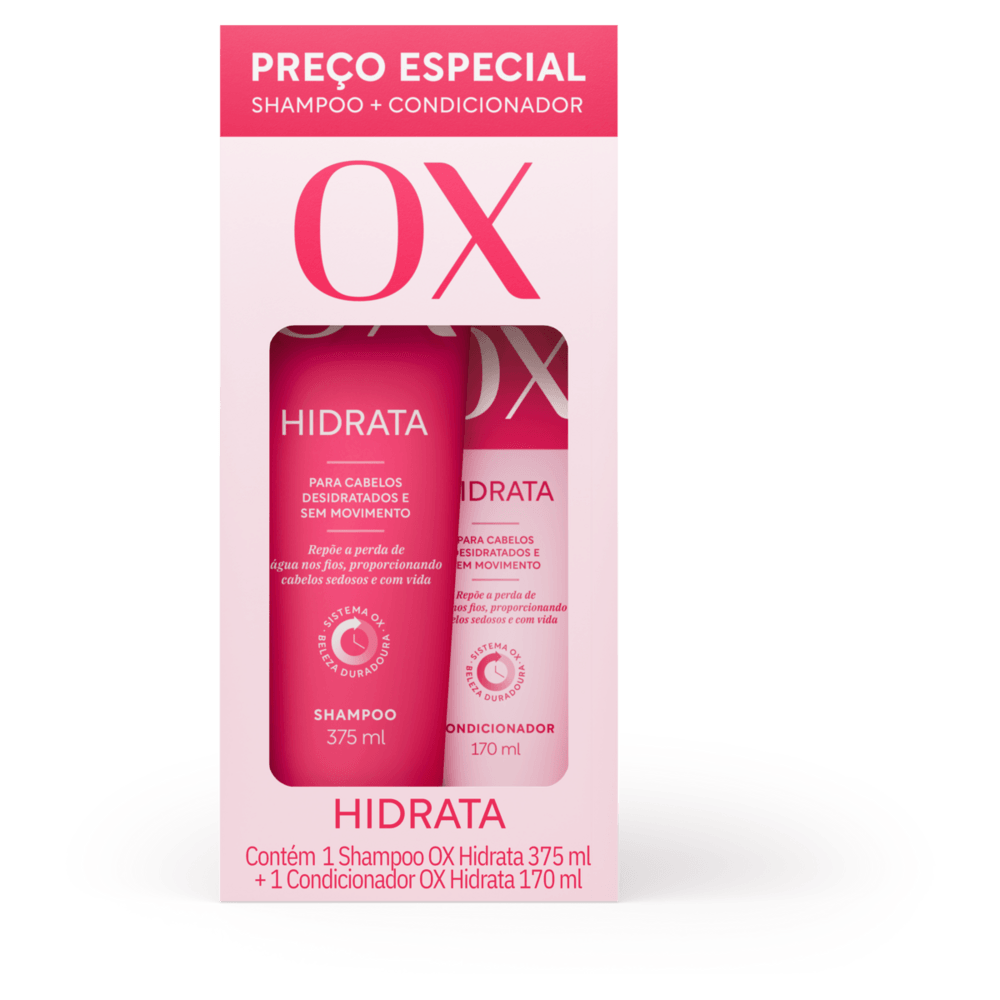 KIT OX SH 375ML+CO 170ML HIDRATA PREÇO ESPECIAL