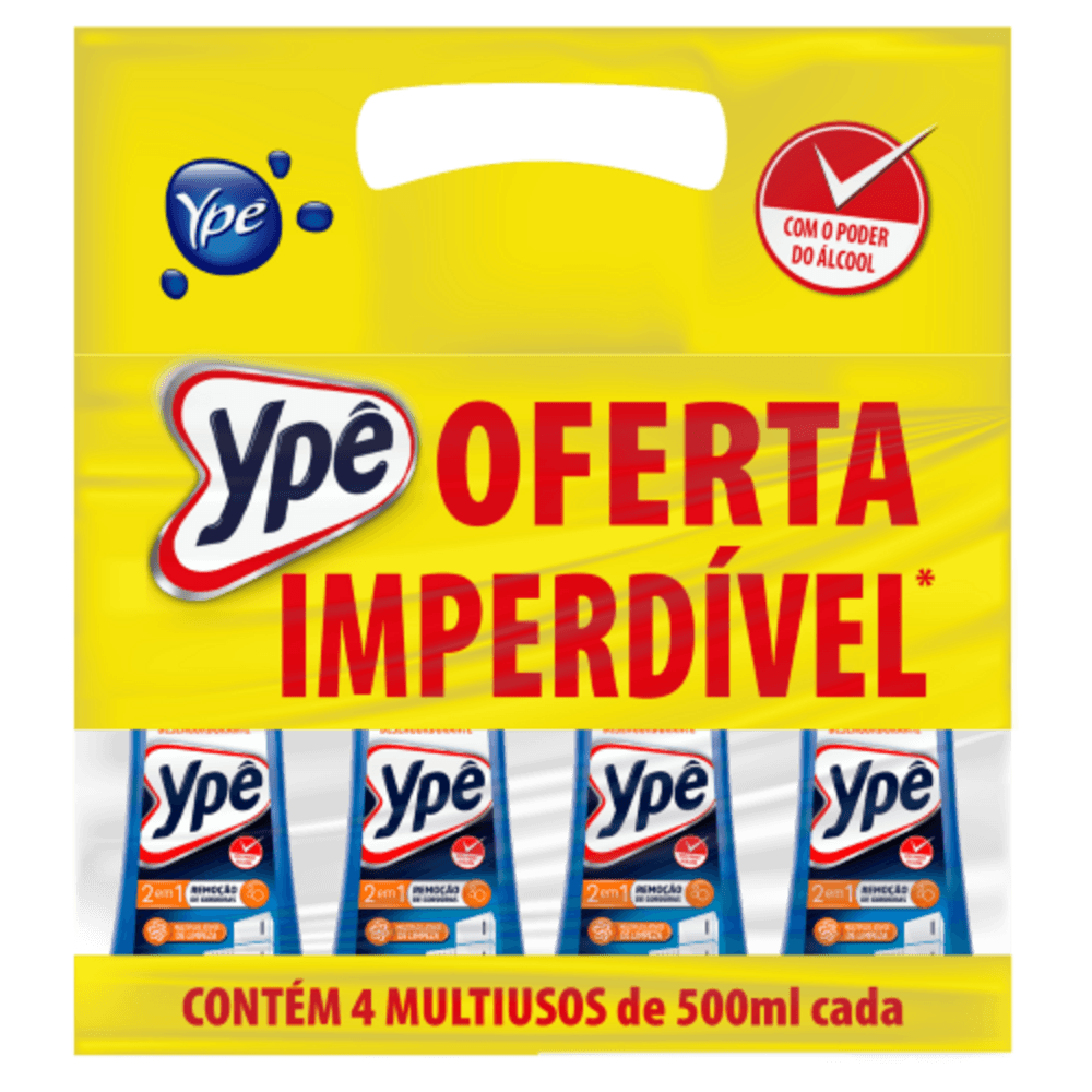 KIT LIMP M-USO YPE 4X500ML OFERTA IMPERDIVEL