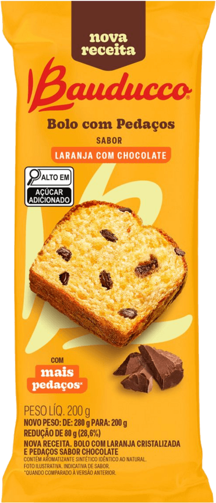 BOLO BAUDUCCO 280G-PC LARANJA/CHOC