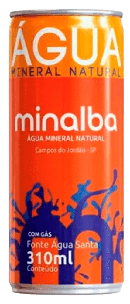 AGUA MIN MINALBA 310ML-LT C/GAS