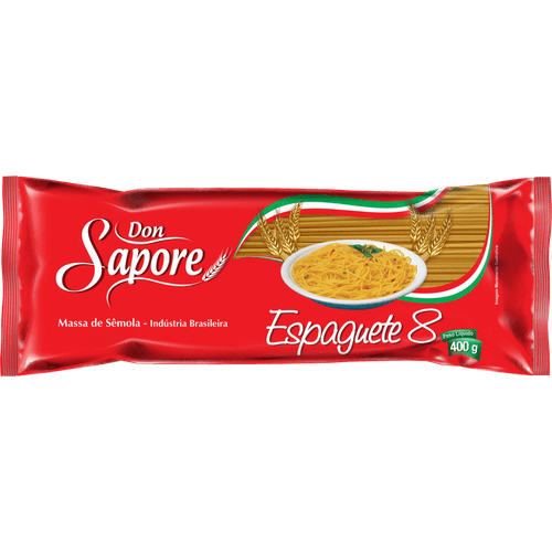 MASSA-SEMOLA-DON-SAPORE-400G-PC-ESPAGUETE MASSA-SEMOLA-DON-SAPORE-400G-PC-ESPAGUETE