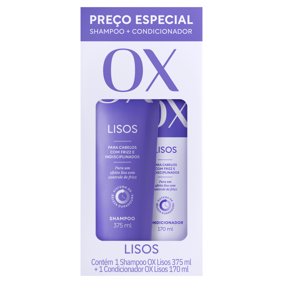 KIT OX SH 375ML+CO 170ML LISOS PREÇO ESPECIAL