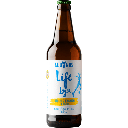 Cerveja-Albanos-Life-Lager-Super-Dry-Zero-Acucar-e-Zero-Carboidrato-600ml Cerveja-Albanos-Life-Lager-Super-Dry-Zero-Acucar-e-Zero-Carboidrato-600ml