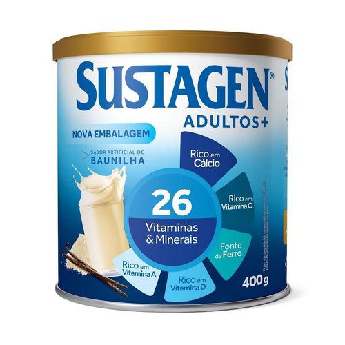 Complemento-Alimentar-Sustagen-Adultos--Sabor-Baunilha---Lata-400g Complemento-Alimentar-Sustagen-Adultos--Sabor-Baunilha---Lata-400g