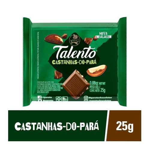 Chocolate-GAROTO-TALENTO-ao-Leite-com-Castanhas-do-Para-25g Chocolate-GAROTO-TALENTO-ao-Leite-com-Castanhas-do-Para-25g