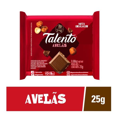 Chocolate-Garoto-Talento-ao-Leite-com-Avelas-25g Chocolate-Garoto-Talento-ao-Leite-com-Avelas-25g