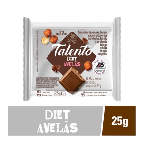 Chocolate-GAROTO-TALENTO-Diet-com-Avelas-25g Chocolate-GAROTO-TALENTO-Diet-com-Avelas-25g