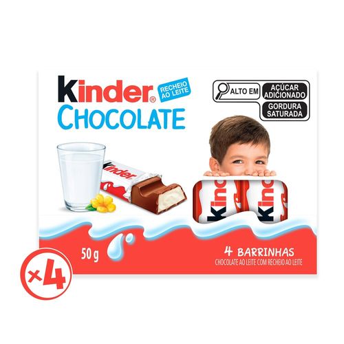 Kinder-Chocolate-ao-Leite-4-unis-50g Kinder-Chocolate-ao-Leite-4-unis-50g