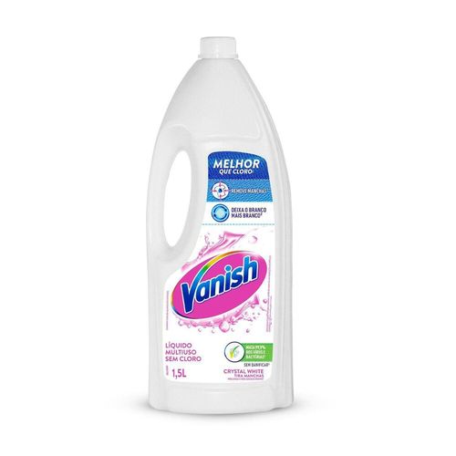 Tira-Manchas-Vanish-Liquido-Crystal-White-para-roupas-brancas-15L Tira-Manchas-Vanish-Liquido-Crystal-White-para-roupas-brancas-15L