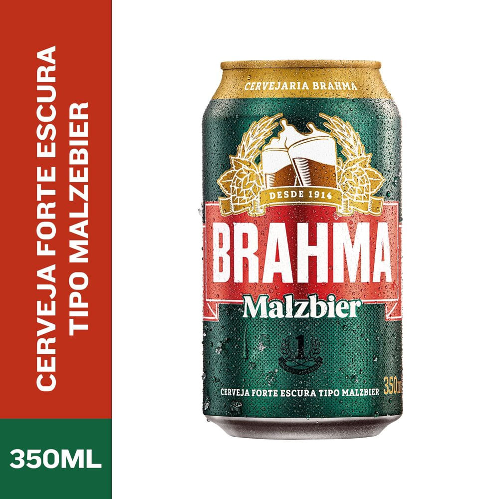Cerveja Brahma Malzbier Lata 350ml
