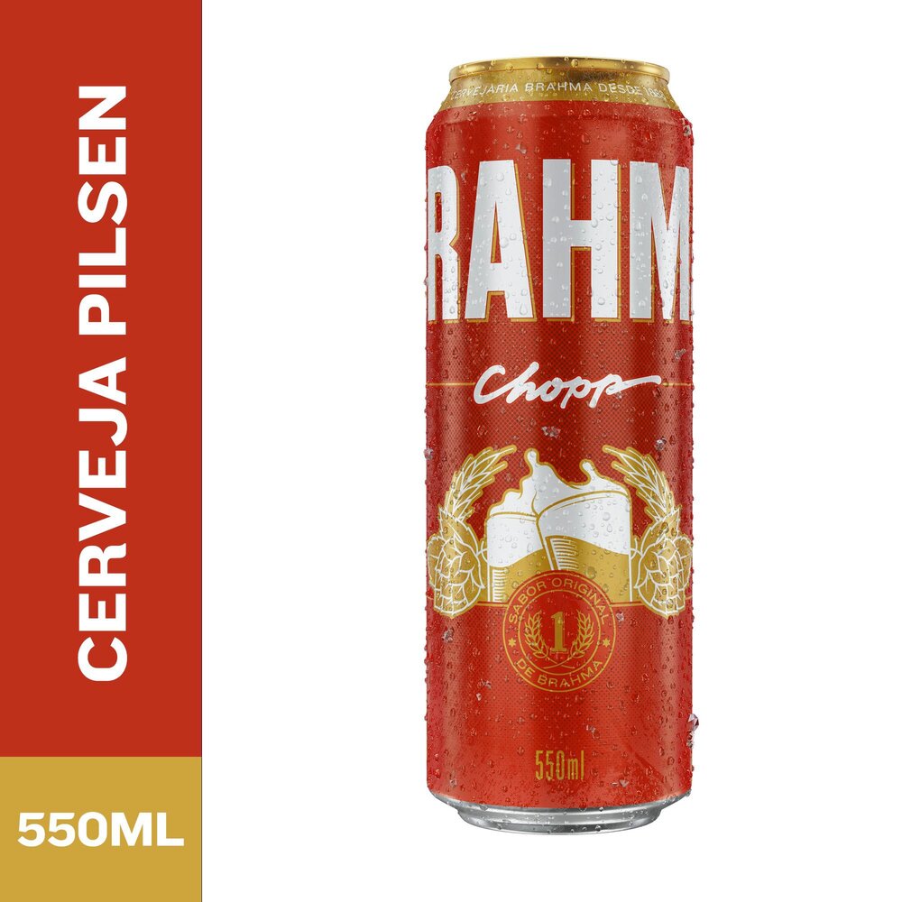 Cerveja Brahma Chopp Pilsen 550ml Lata
