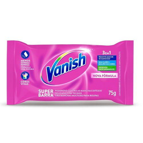Tira-Manchas-Vanish-Super-Barra-para-roupas-coloridas-75g Tira-Manchas-Vanish-Super-Barra-para-roupas-coloridas-75g