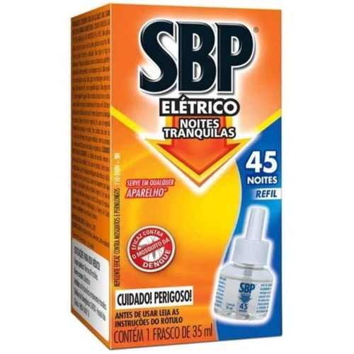 Repelente-Eletrico-Liquido-SBP-45-noites-Refil-1-unidade-35ml Repelente-Eletrico-Liquido-SBP-45-noites-Refil-1-unidade-35ml