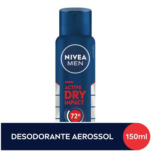 Desodorante-Antitranspirante-Aerossol-Nivea-Men-Dry-Impact-150ml Desodorante-Antitranspirante-Aerossol-Nivea-Men-Dry-Impact-150ml