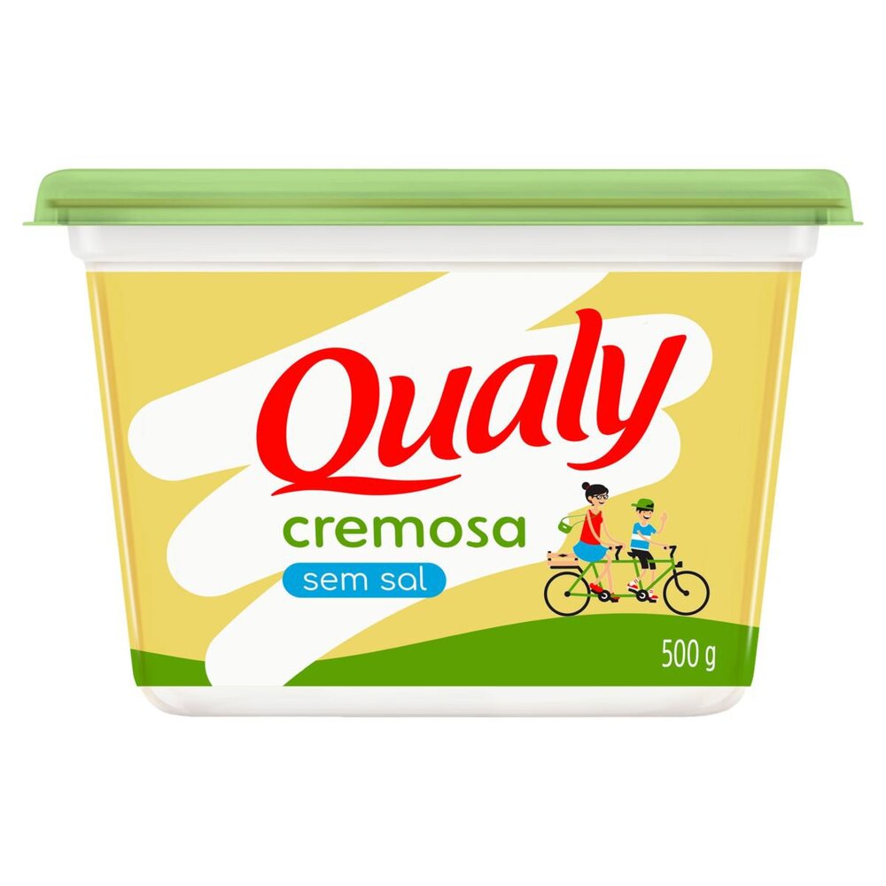 Margarina cremosa sem sal Qualy pote 500g